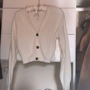 Urban outfitters white cardigan